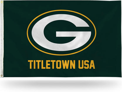 Green Bay Packers Flag-3x5 NFL Packers Banner-100% polyester -Champions-Stripes