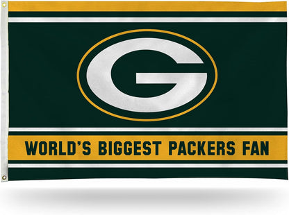 Green Bay Packers Flag-3x5 NFL Packers Banner-100% polyester -Champions-Stripes