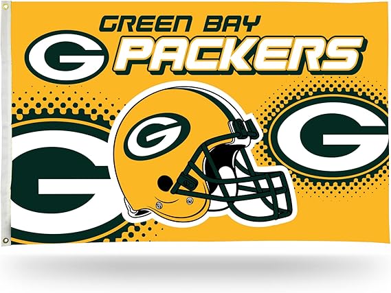 Green Bay Packers Flag-3x5 NFL Packers Banner-100% polyester -Champions-Stripes
