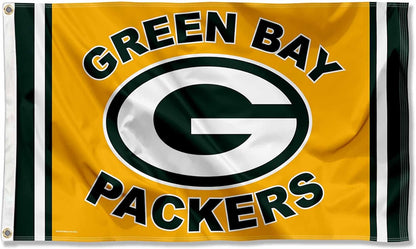 Green Bay Packers Flag-3x5 NFL Packers Banner-100% polyester -Champions-Stripes