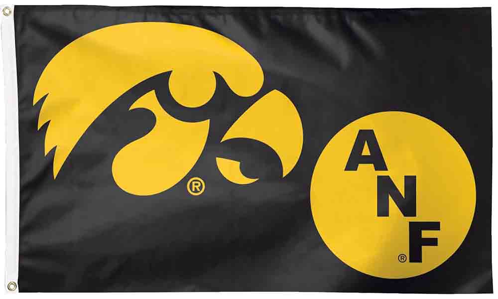 NCAA ANF Flag Iowa Hawks Flag-3x5 FT ANF Farm Strong Banner Iowa University Banner-100% polyester