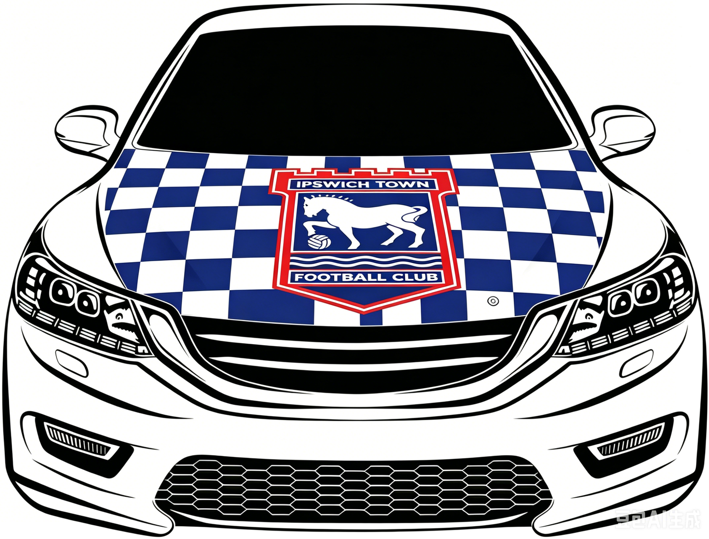 Ipswich Town Football Club  Flag-3.3x5 Ft 6X7Ft Car Hood Cover Banner Flag Of UK Ipswich  -100% polyester