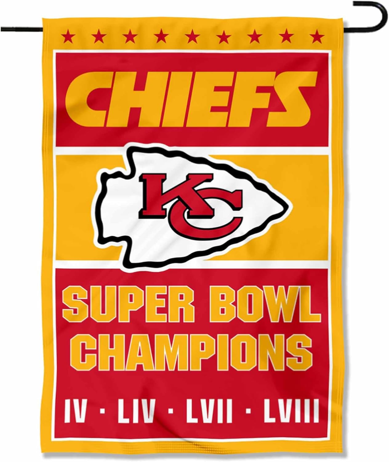 Kansas City Chiefss Flag NFL KC Chiefs Garden Banner Flags -100% polyester 12x18 inches / 28x40 inch