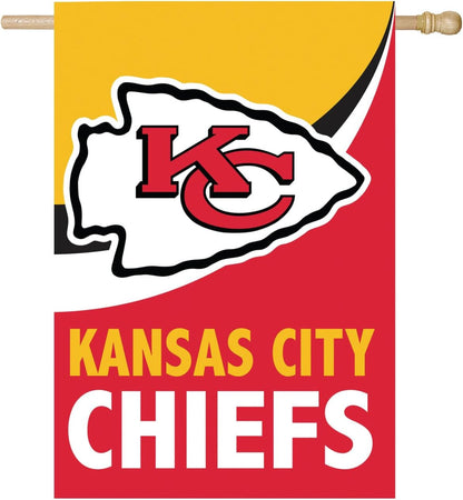 Kansas City Chiefss Flag NFL KC Chiefs Garden Banner Flags -100% polyester 12x18 inches / 28x40 inch