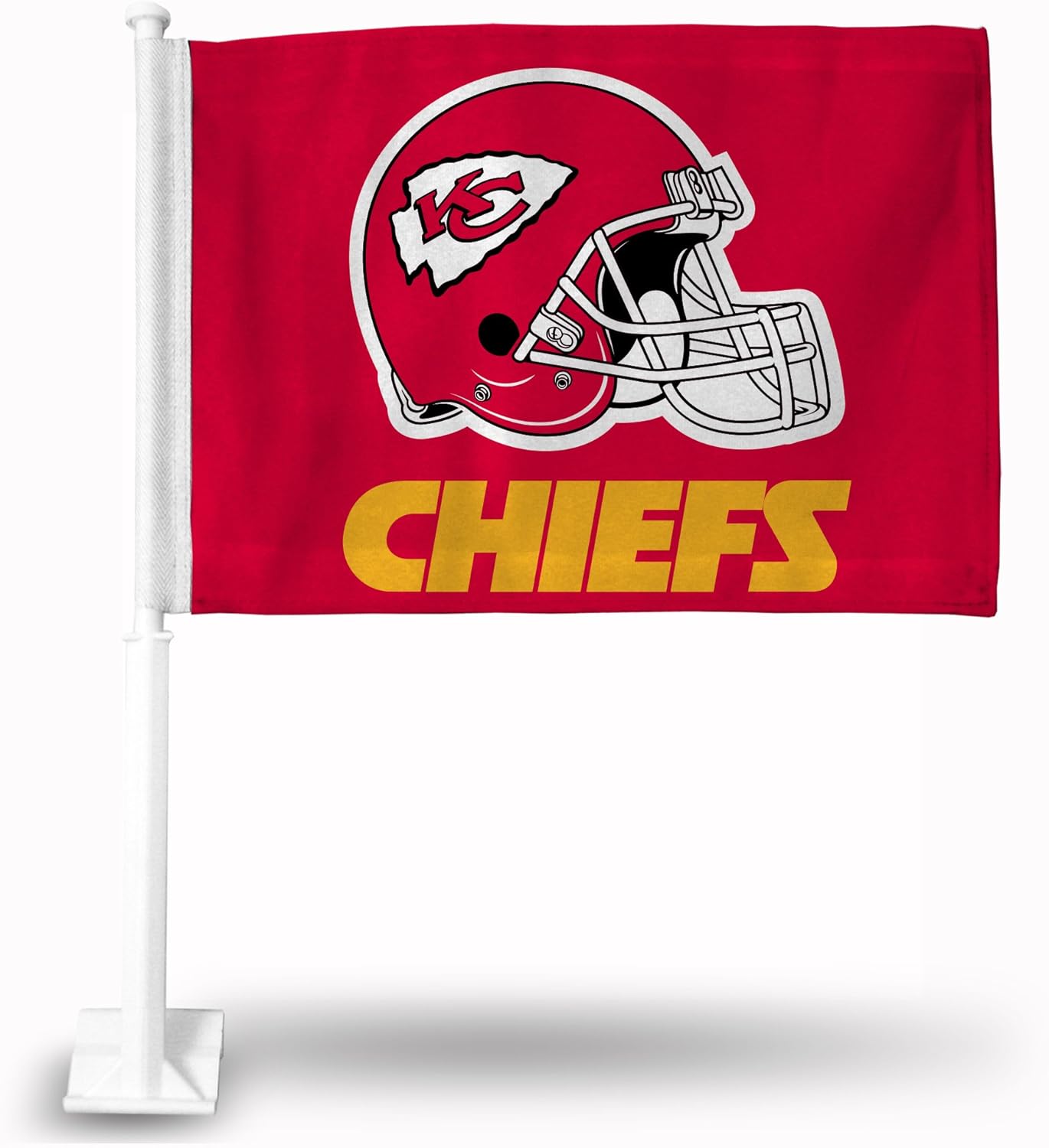 2 Pack Car Window Flag of New York Jets 11X18 Inch 100% Polyester, White Strong White Flagpole