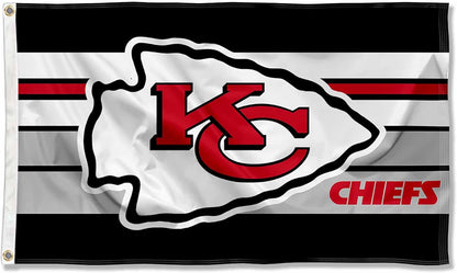 NFL KC Chiefs Banner Kansas City Chiefs Flag-3x5 FT-100% polyester-2 Metal Grommets