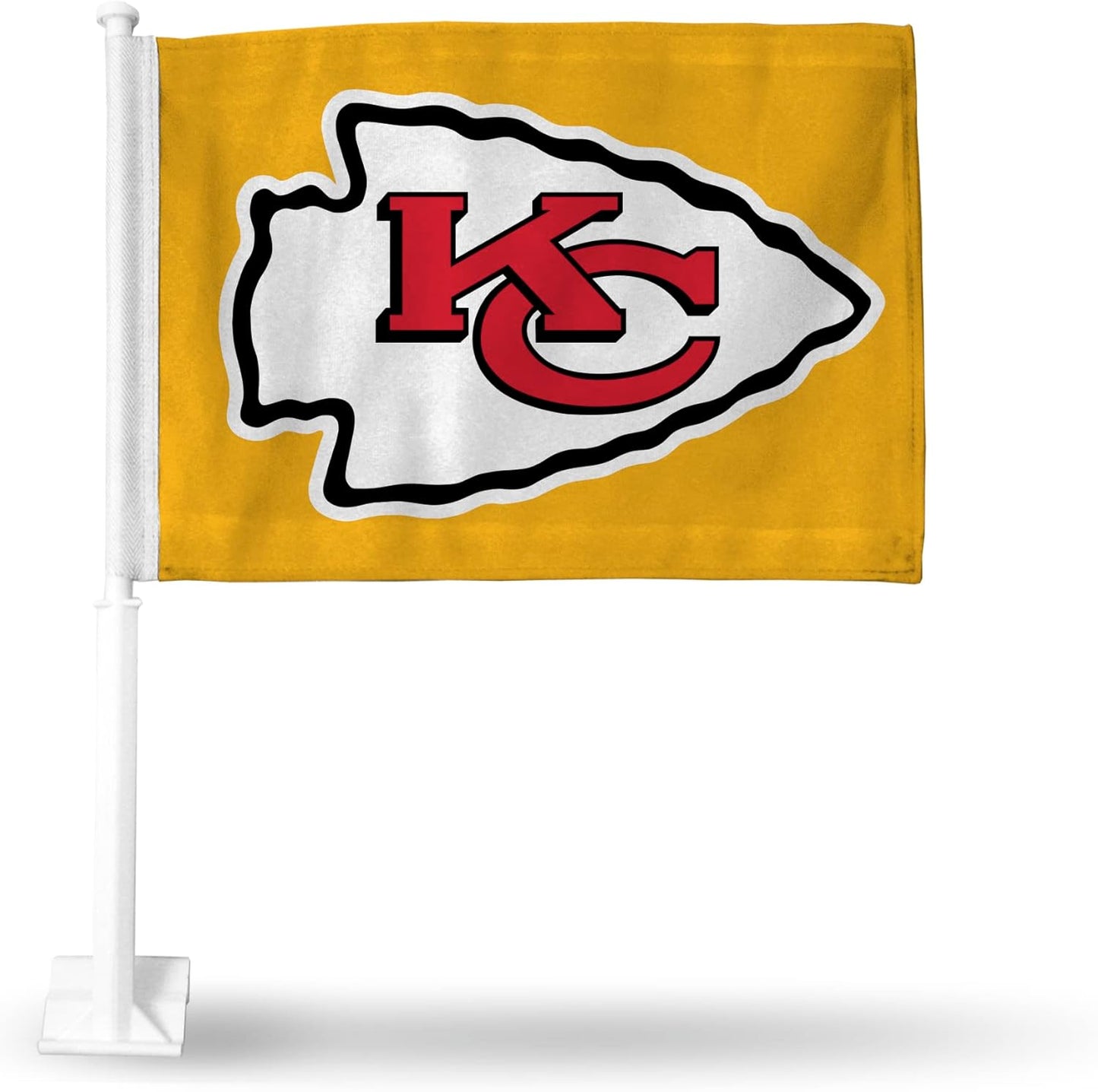 2 Pack Car Window Flag of New York Jets 11X18 Inch 100% Polyester, White Strong White Flagpole