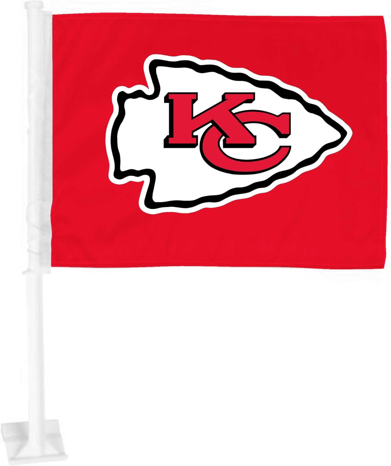 2 Pack Car Window Flag of New York Jets 11X18 Inch 100% Polyester, White Strong White Flagpole