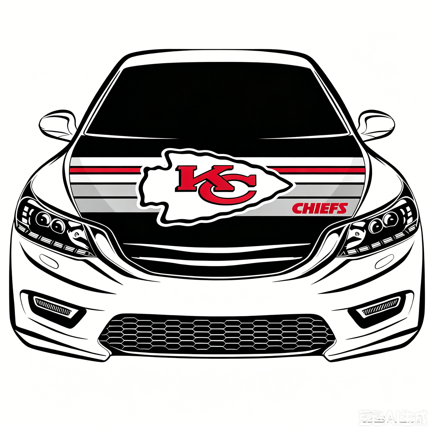 NFL Kansas City Chiefs Flag-3.3x5 Ft 6X7Ft Car Hood Cover Banner Flag Of NFL KC Chiefs -100% polyester