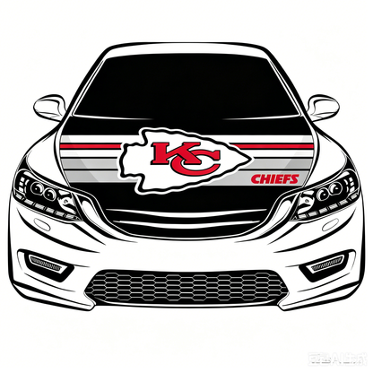 NFL Kansas City Chiefs Flag-3.3x5 Ft 6X7Ft Car Hood Cover Banner Flag Of NFL KC Chiefs -100% polyester