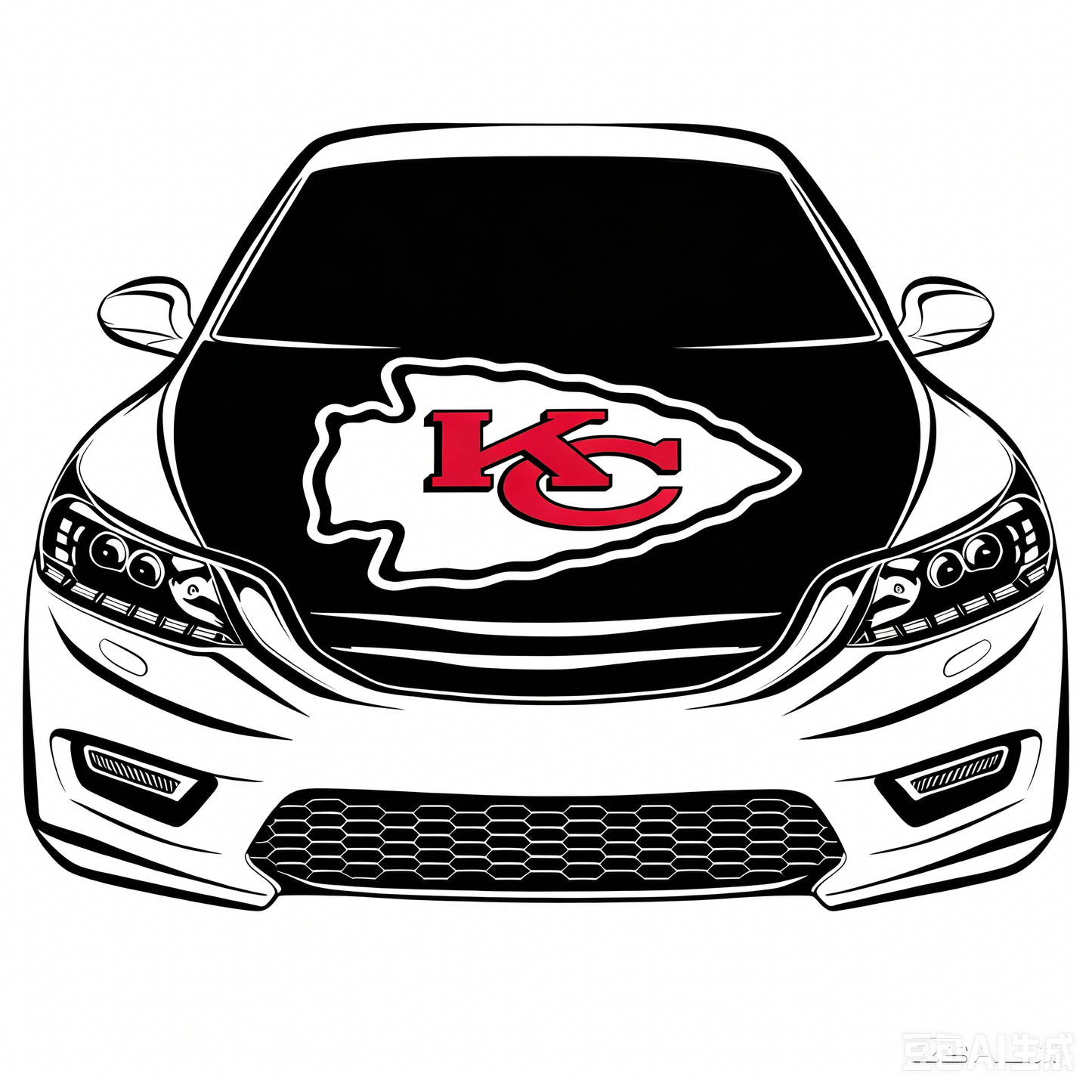 NFL Kansas City Chiefs Flag-3.3x5 Ft 6X7Ft Car Hood Cover Banner Flag Of NFL KC Chiefs -100% polyester