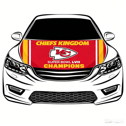 NFL Kansas City Chiefs Flag-3.3x5 Ft 6X7Ft Car Hood Cover Banner Flag Of NFL KC Chiefs -100% polyester