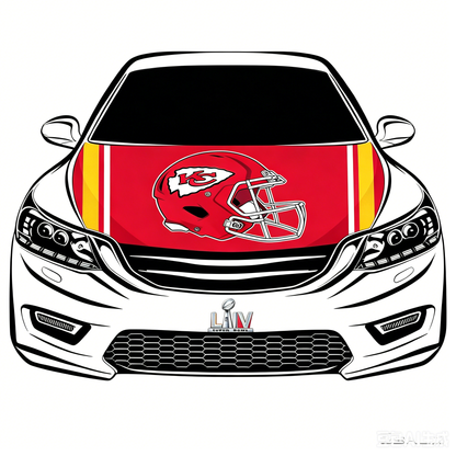 NFL Kansas City Chiefs Flag-3.3x5 Ft 6X7Ft Car Hood Cover Banner Flag Of NFL KC Chiefs -100% polyester