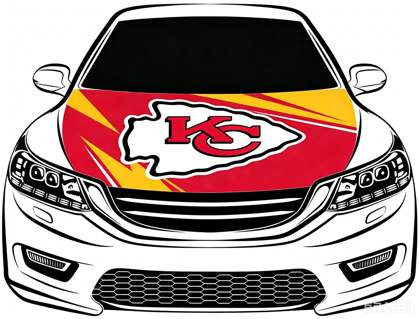 NFL Kansas City Chiefs Flag-3.3x5 Ft 6X7Ft Car Hood Cover Banner Flag Of NFL KC Chiefs -100% polyester
