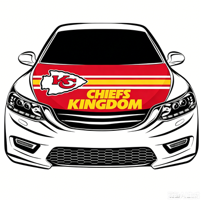 NFL Kansas City Chiefs Flag-3.3x5 Ft 6X7Ft Car Hood Cover Banner Flag Of NFL KC Chiefs -100% polyester