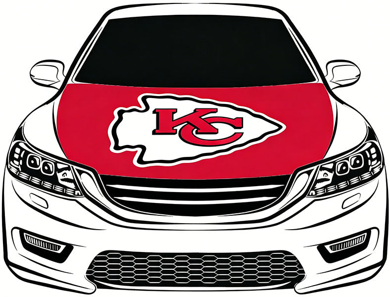NFL Kansas City Chiefs Flag-3.3x5 Ft 6X7Ft Car Hood Cover Banner Flag Of NFL KC Chiefs -100% polyester