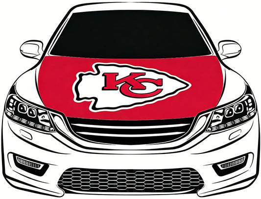 NFL Kansas City Chiefs Flag-3.3x5 Ft 6X7Ft Car Hood Cover Banner Flag Of NFL KC Chiefs -100% polyester