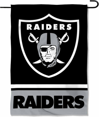 Las Vegas Raiders Flag  NFL Oakland Raiders Garden Banner Flags -100% polyester 12x18 inches / 28x40 inches