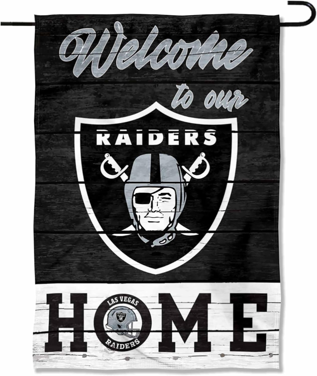 Las Vegas Raiders Flag  NFL Oakland Raiders Garden Banner Flags -100% polyester 12x18 inches / 28x40 inches