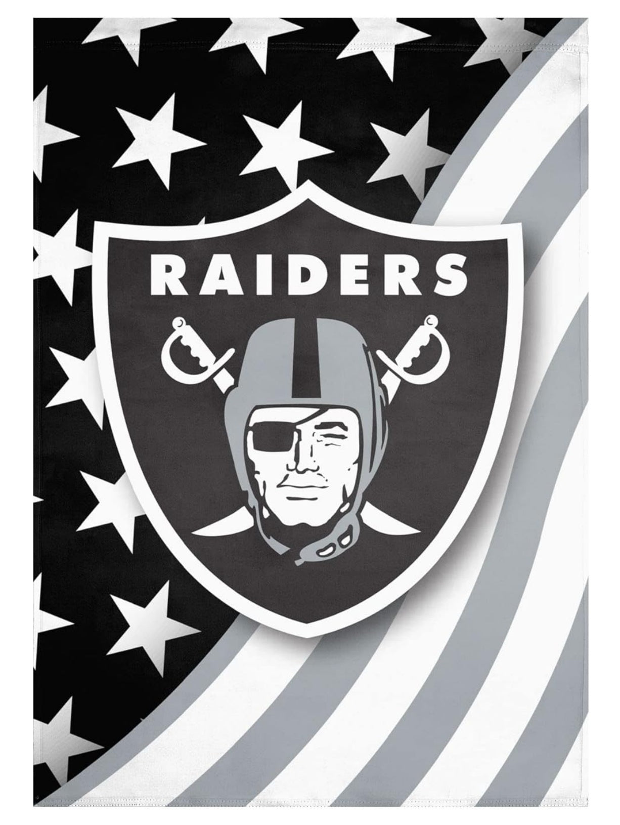 Las Vegas Raiders Flag  NFL Oakland Raiders Garden Banner Flags -100% polyester 12x18 inches / 28x40 inches