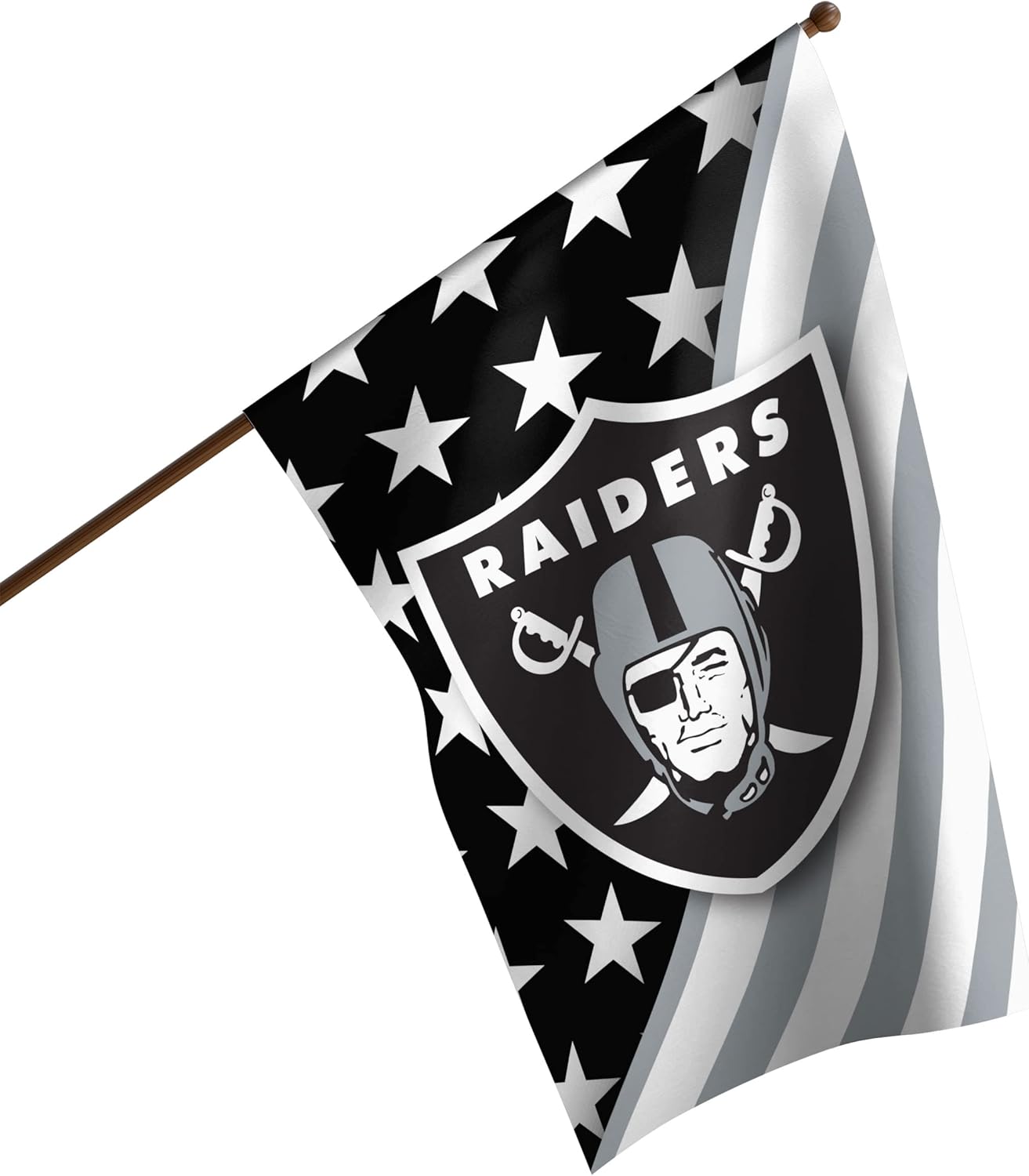 Las Vegas Raiders Flag  NFL Oakland Raiders Garden Banner Flags -100% polyester 12x18 inches / 28x40 inches