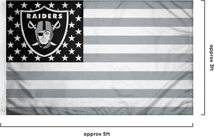 NFL Las Vegas Raiders Flag Flag-3x5Ft Oakland Raiders Banner-100% polyester