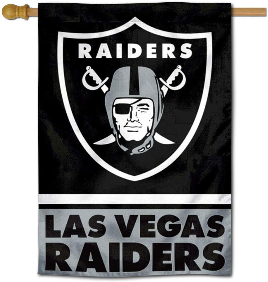 Las Vegas Raiders Flag  NFL Oakland Raiders Garden Banner Flags -100% polyester 12x18 inches / 28x40 inches