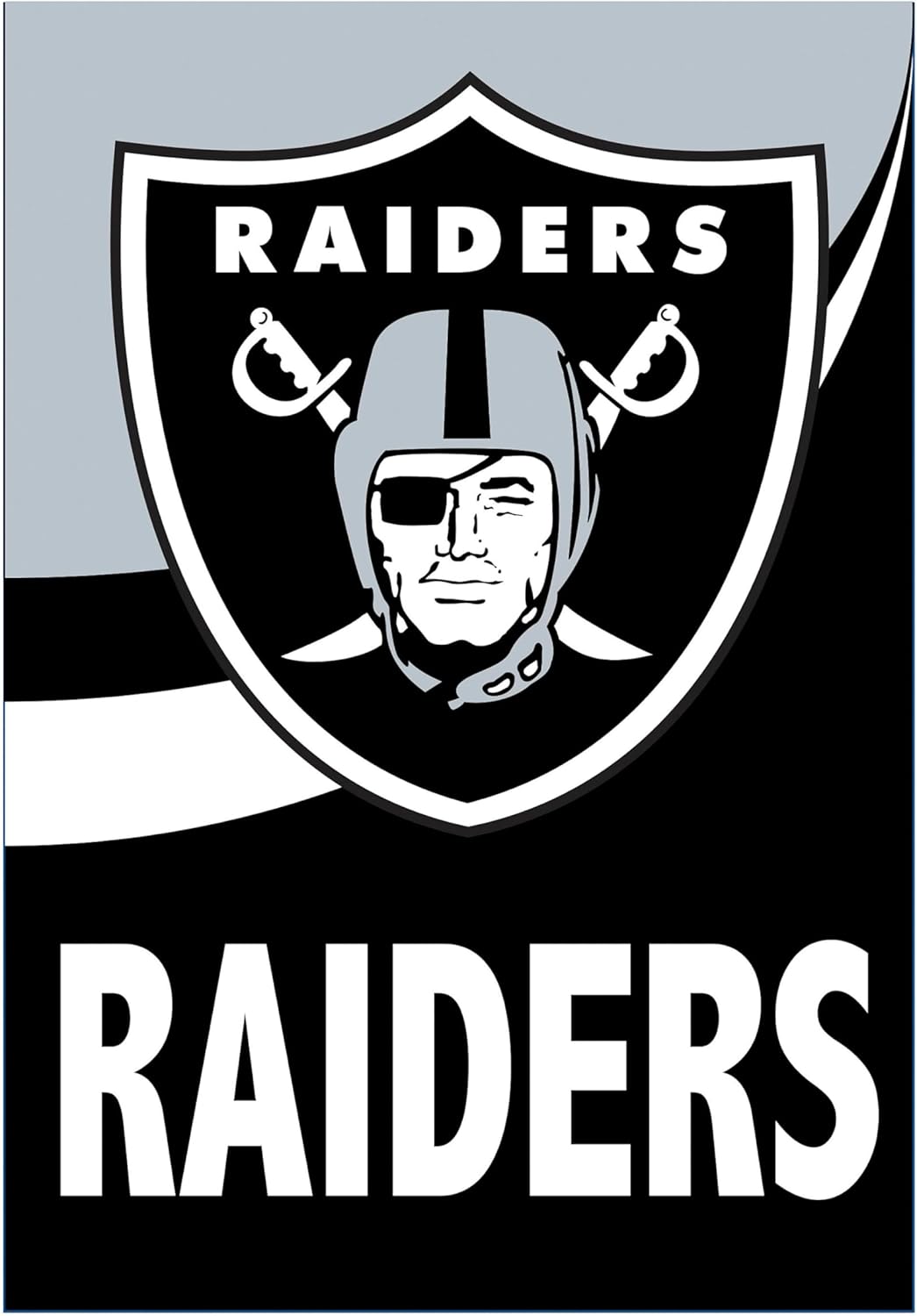 Las Vegas Raiders Flag  NFL Oakland Raiders Garden Banner Flags -100% polyester 12x18 inches / 28x40 inches