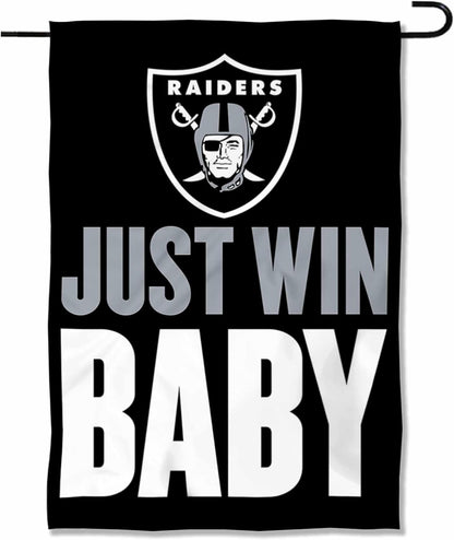 Las Vegas Raiders Flag  NFL Oakland Raiders Garden Banner Flags -100% polyester 12x18 inches / 28x40 inches