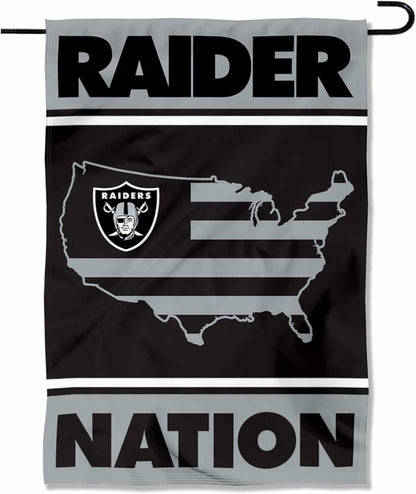 NFL Las Vegas Raiders Flag Oakland Raiders Garden Banner Flags -100% polyester 12x18 inches / 28x40 inches