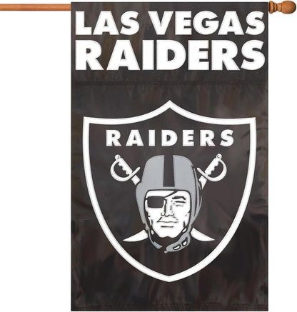 Las Vegas Raiders Flag  NFL Oakland Raiders Garden Banner Flags -100% polyester 12x18 inches / 28x40 inches