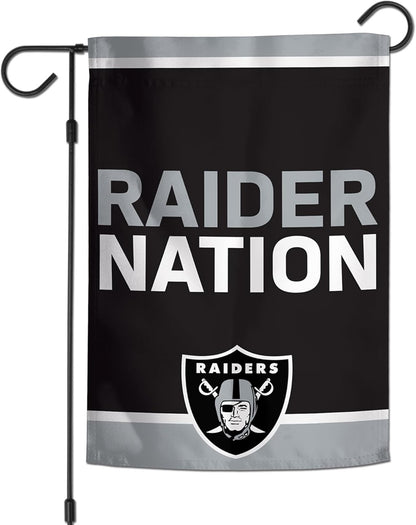 Las Vegas Raiders Flag  NFL Oakland Raiders Garden Banner Flags -100% polyester 12x18 inches / 28x40 inches