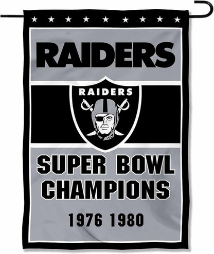 NFL Las Vegas Raiders Flag Oakland Raiders Garden Banner Flags -100% polyester 12x18 inches / 28x40 inches