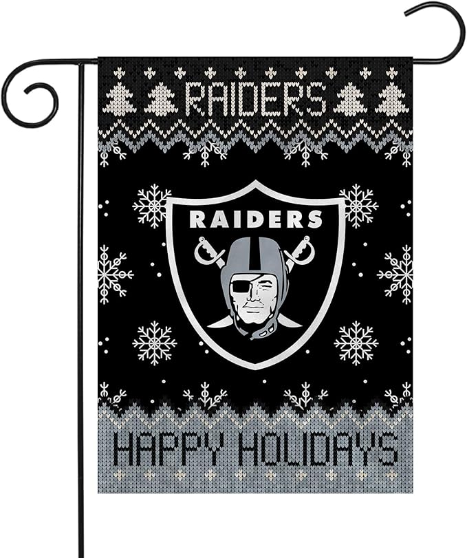 NFL Las Vegas Raiders Flag Oakland Raiders Garden Banner Flags -100% polyester 12x18 inches / 28x40 inches