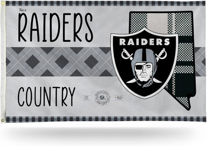 NFL Las Vegas Raiders Flag Flag-3x5Ft Oakland Raiders Banner-100% polyester
