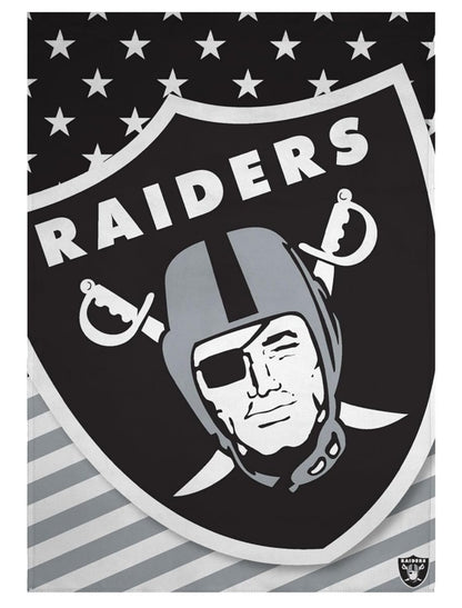NFL Las Vegas Raiders Flag Oakland Raiders Garden Banner Flags -100% polyester 12x18 inches / 28x40 inches