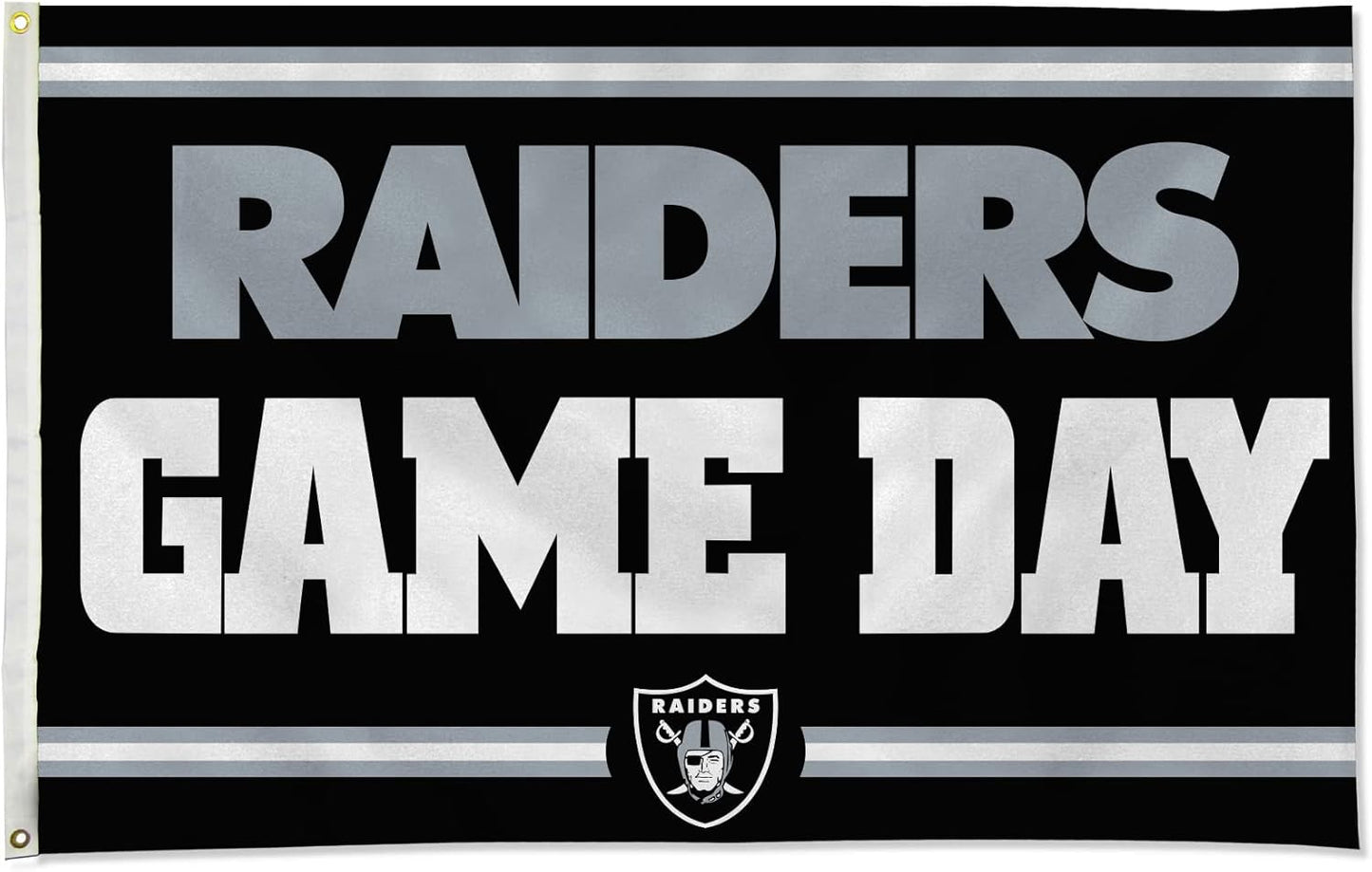 NFL Las Vegas Raiders Flag Flag-3x5Ft Oakland Raiders Banner-100% polyester