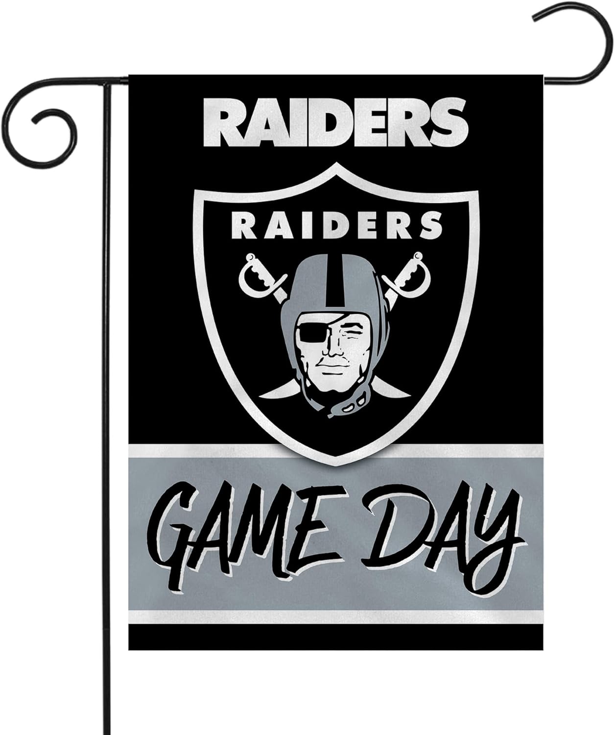 Las Vegas Raiders Flag  NFL Oakland Raiders Garden Banner Flags -100% polyester 12x18 inches / 28x40 inches