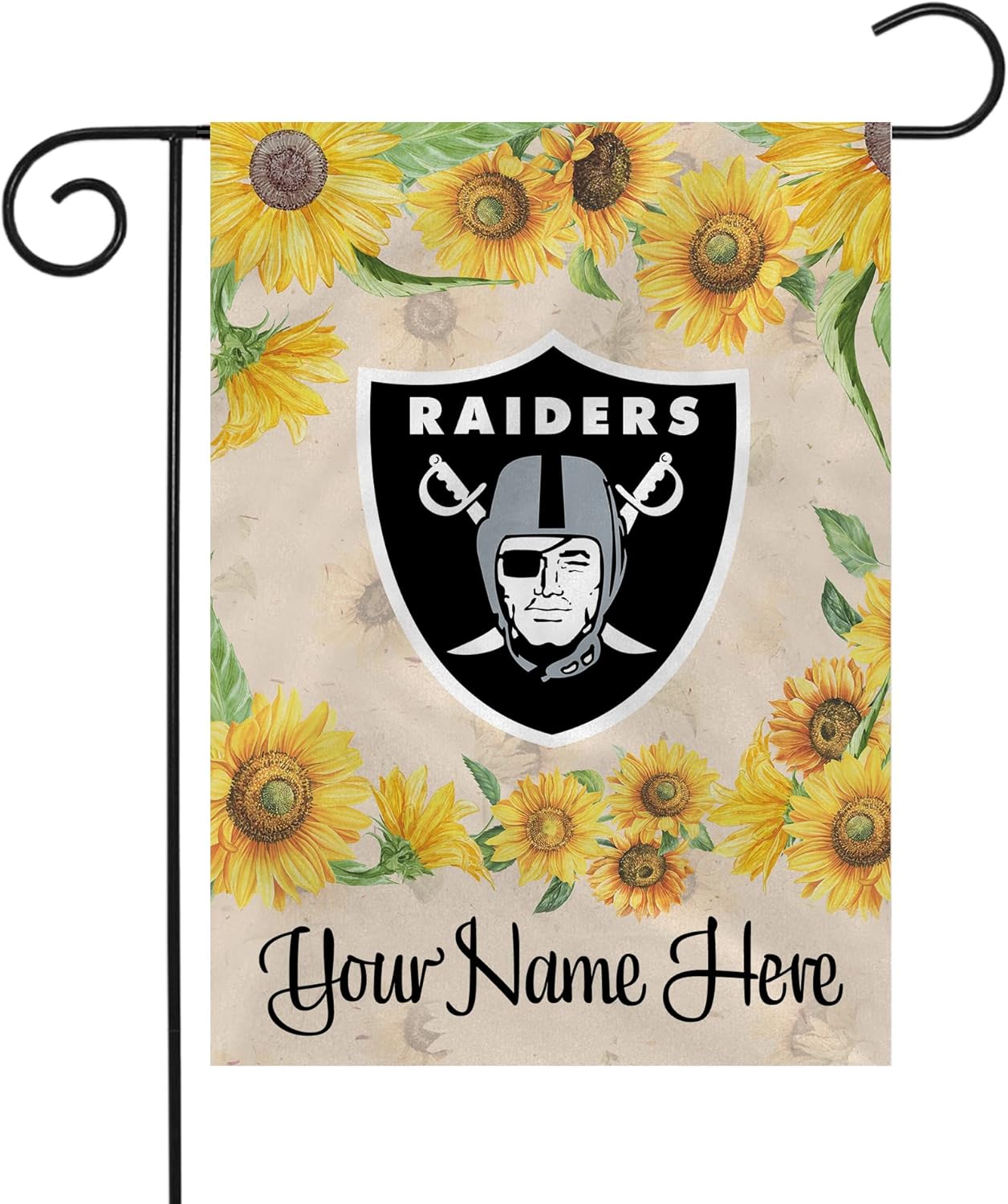 NFL Las Vegas Raiders Flag Oakland Raiders Garden Banner Flags -100% polyester 12x18 inches / 28x40 inches