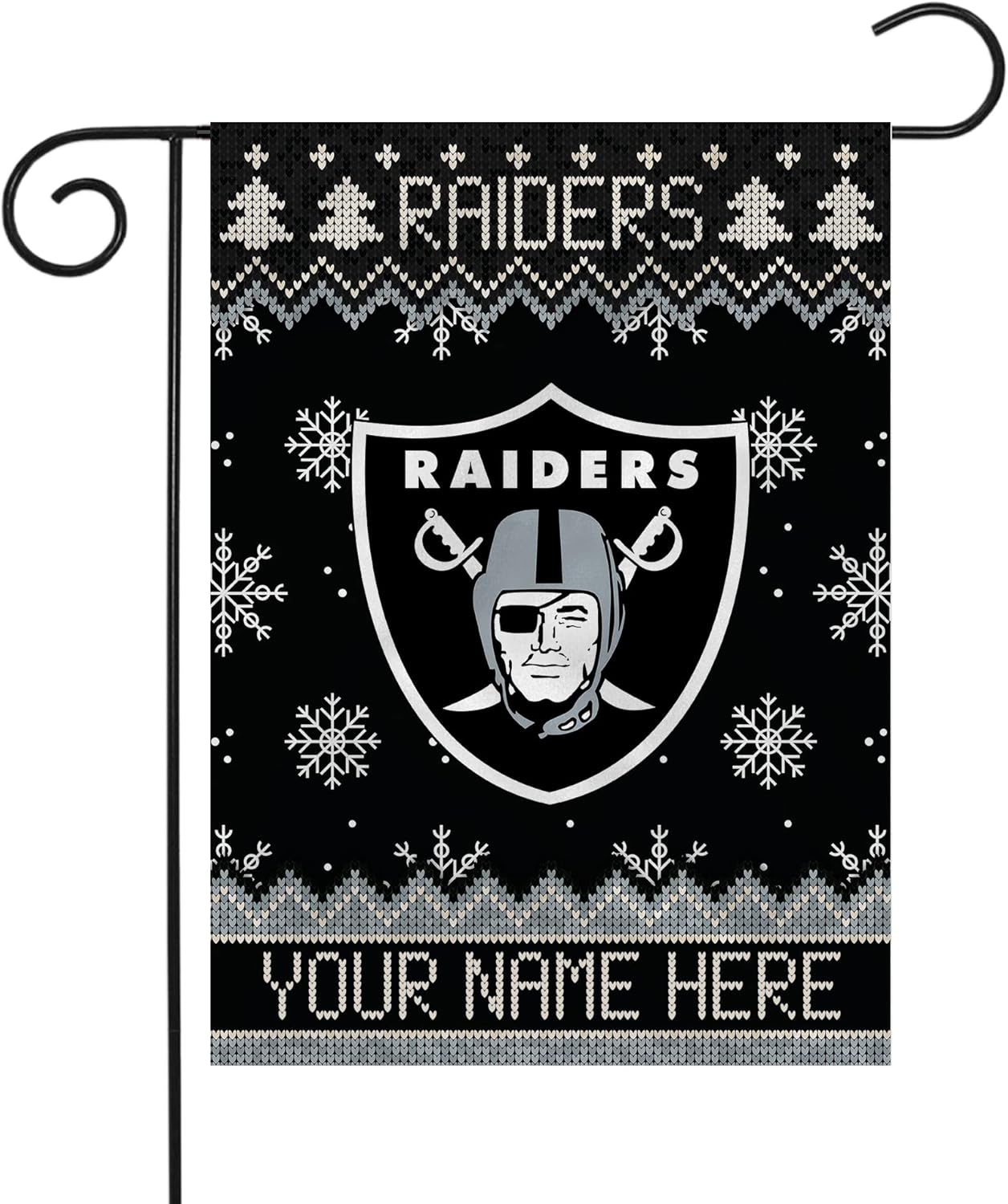 NFL Las Vegas Raiders Flag Oakland Raiders Garden Banner Flags -100% polyester 12x18 inches / 28x40 inches