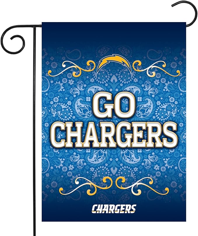 Los Angeles Chargers Flag  NFL Chargers  Garden Banner Flags -100% polyester 12x18 inches / 28x40 inch