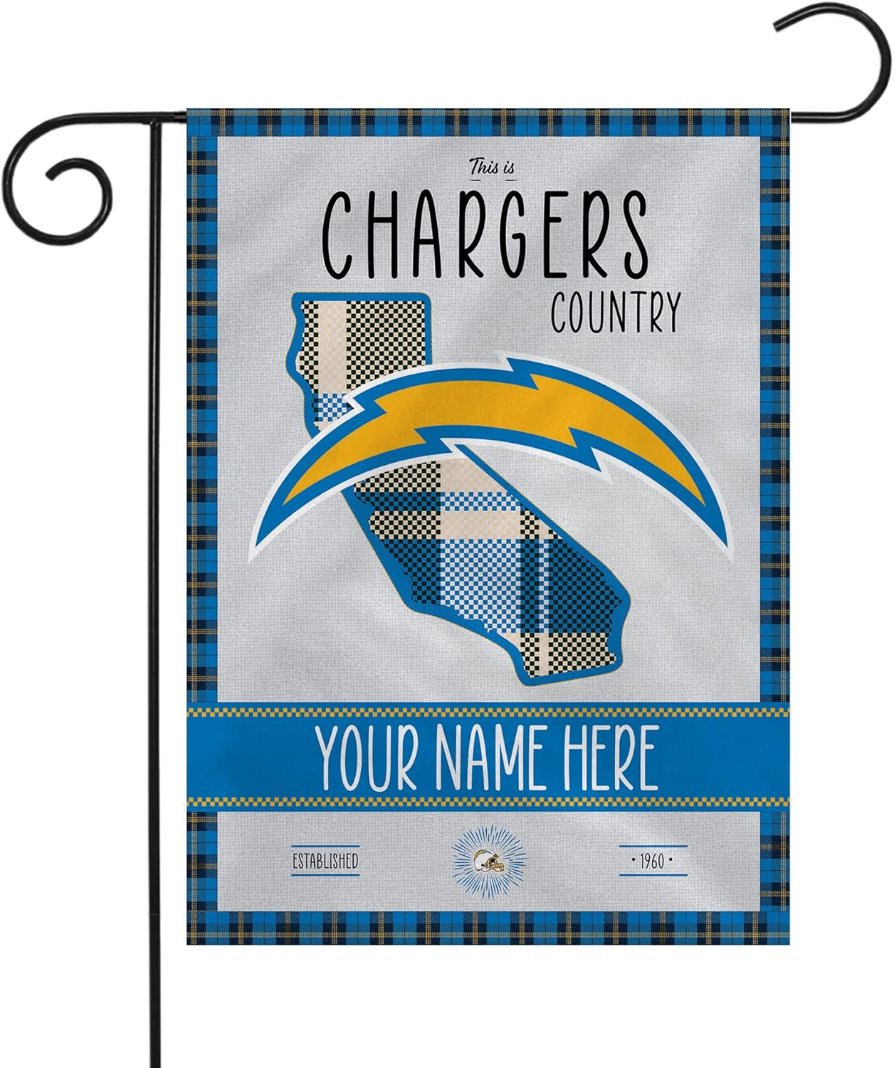 Los Angeles Chargers Flag  NFL Chargers  Garden Banner Flags -100% polyester 12x18 inches / 28x40 inch