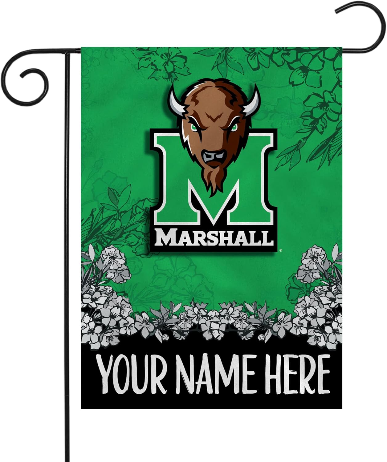 NCAA Marshall University Thundering Herd FlagGarden Banner MU Flags -100% polyester 12x18 inches / 28x40 inch