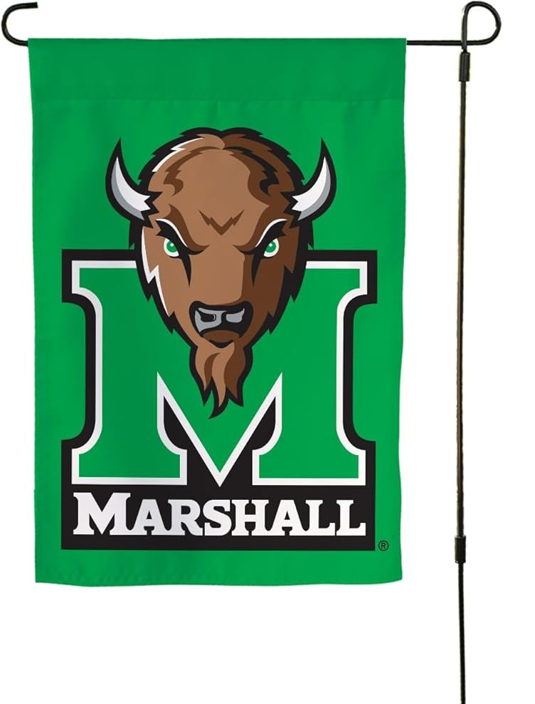 NCAA Marshall University Thundering Herd FlagGarden Banner MU Flags -100% polyester 12x18 inches / 28x40 inch