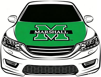 NCAA MU Thundering Herd Flag-3.3x5 Ft 6X7Ft Car Hood Cover Banner Flag Of Marshall University  -100% polyester