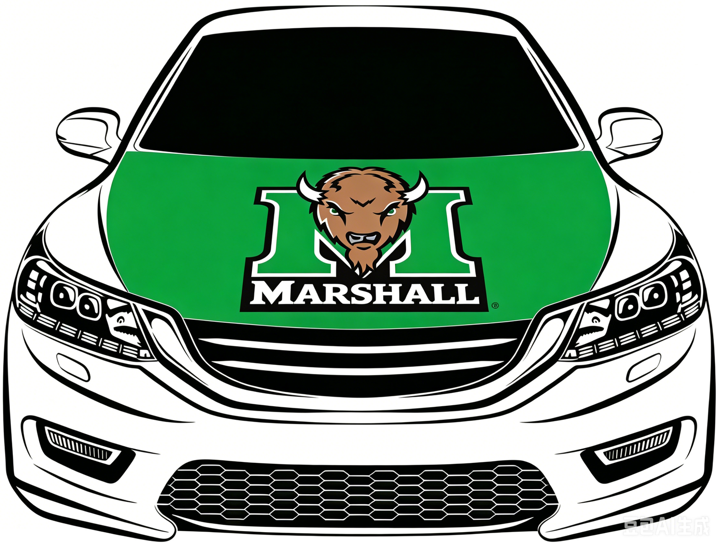 NCAA MU Thundering Herd Flag-3.3x5 Ft 6X7Ft Car Hood Cover Banner Flag Of Marshall University  -100% polyester