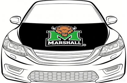NCAA MU Thundering Herd Flag-3.3x5 Ft 6X7Ft Car Hood Cover Banner Flag Of Marshall University  -100% polyester