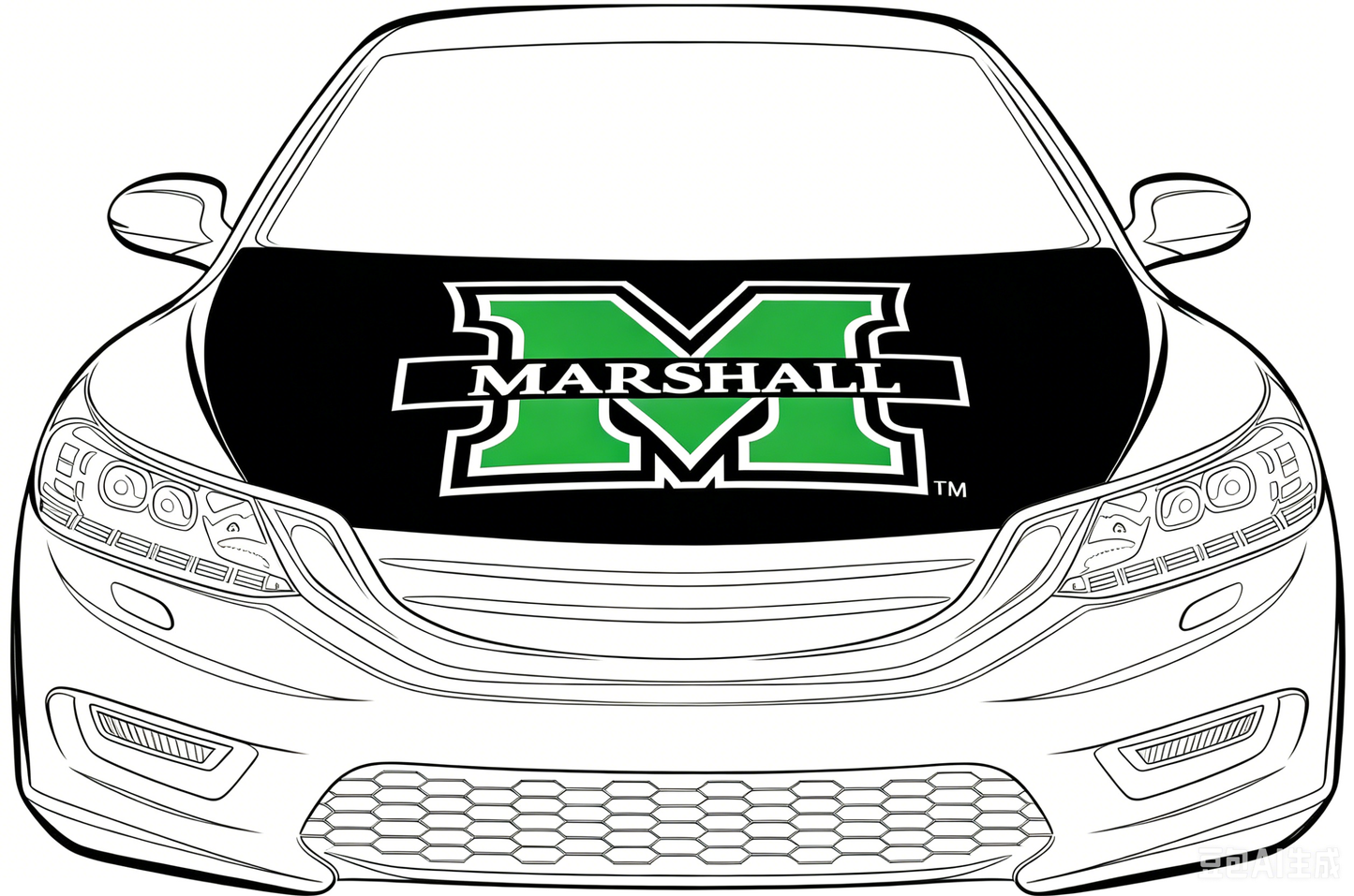 NCAA MU Thundering Herd Flag-3.3x5 Ft 6X7Ft Car Hood Cover Banner Flag Of Marshall University  -100% polyester