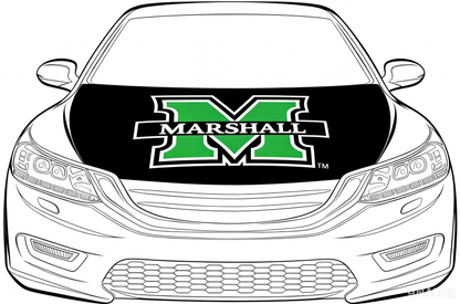 NCAA MU Thundering Herd Flag-3.3x5 Ft 6X7Ft Car Hood Cover Banner Flag Of Marshall University  -100% polyester