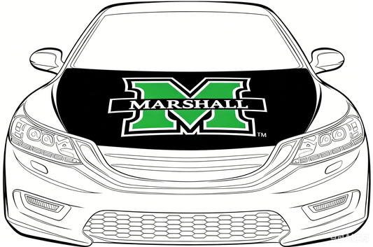 NCAA MU Thundering Herd Flag-3.3x5 Ft 6X7Ft Car Hood Cover Banner Flag Of Marshall University  -100% polyester